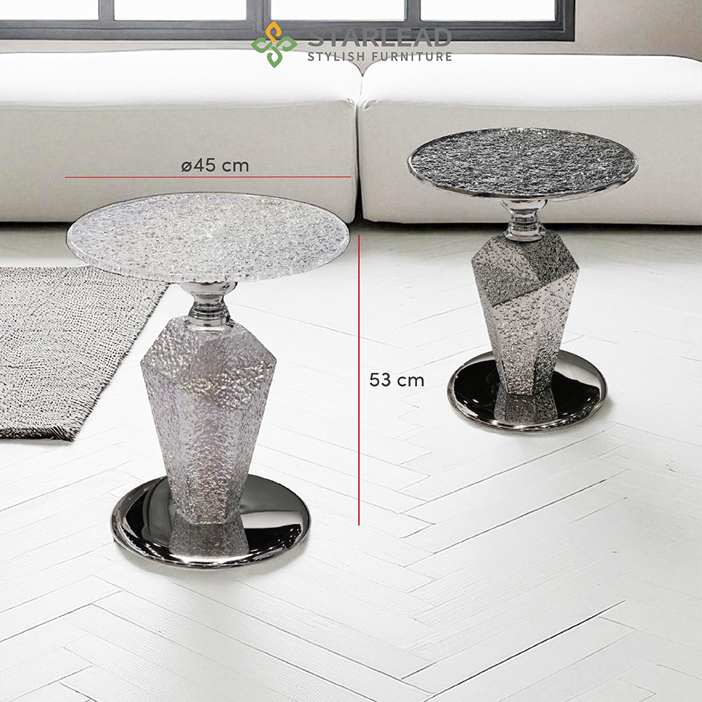 STARLEAD Meja Tamu Textured Glass - Evoque