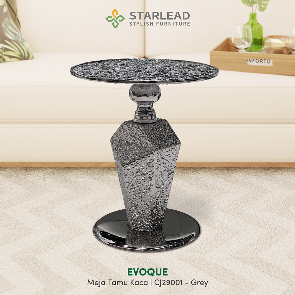 STARLEAD Meja Tamu Textured Glass - Evoque