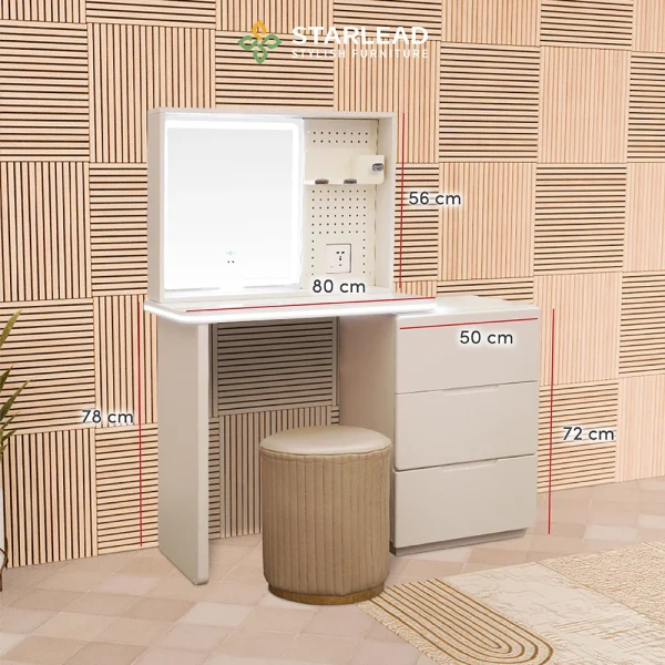 STARLEAD Meja Rias – Allure White - Image 5
