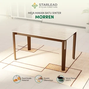 STARLEAD Meja Makan Sintered Stone – Morren
