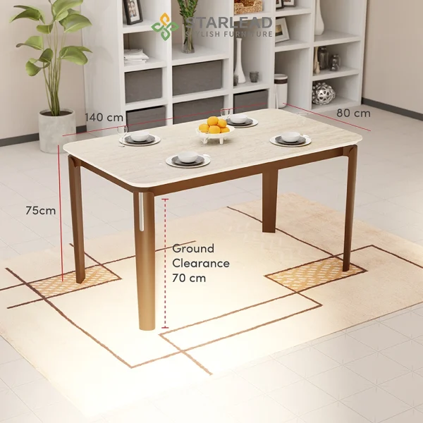 STARLEAD Meja Makan Sintered Stone – Morren - Image 4