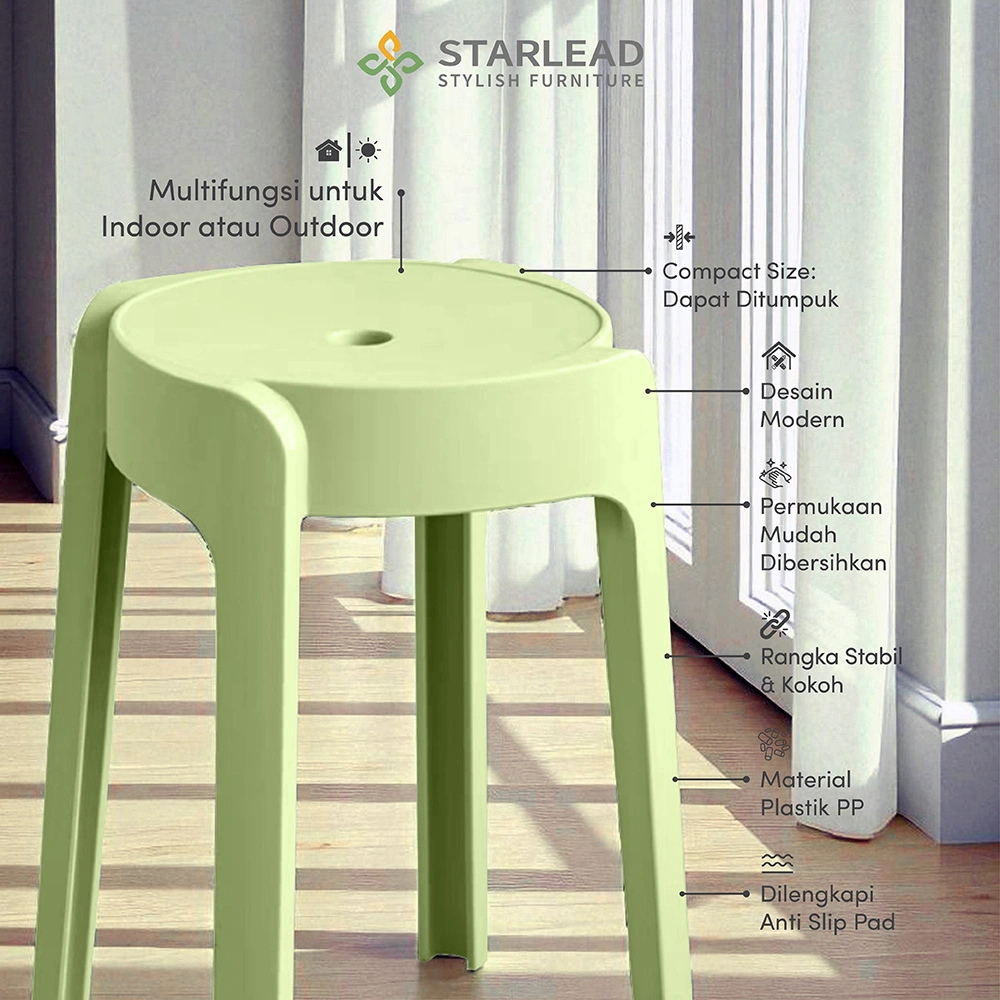 STARLEAD Kursi Plastik - Oniro Series