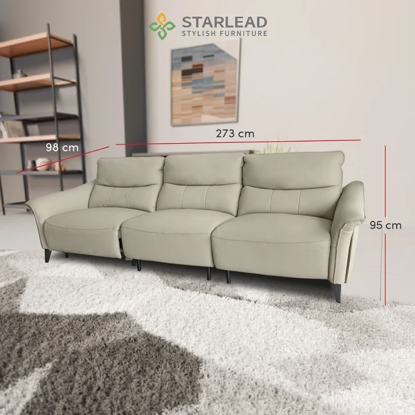 STARLEAD Recliner Sofa - Grandeur-Hide - Image 6