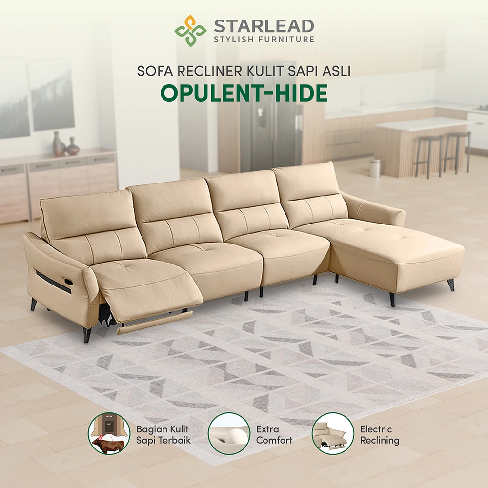 STARLEAD Recliner Sofa - Opulent-Hide