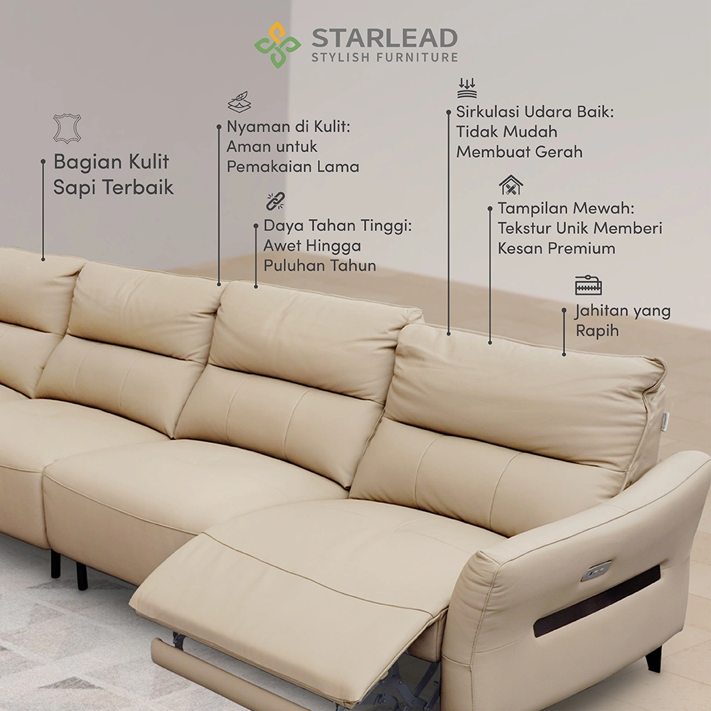 STARLEAD Recliner Sofa - Opulent-Hide