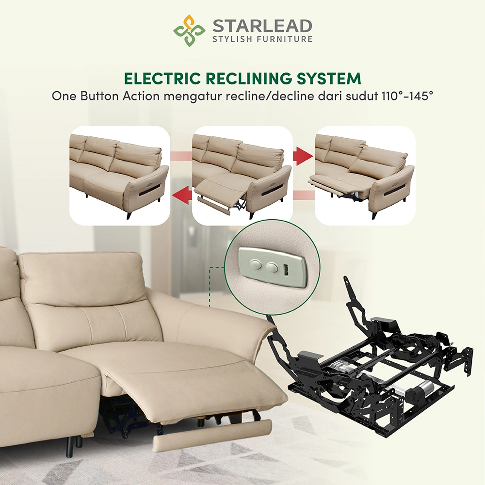 STARLEAD Recliner Sofa - Opulent-Hide
