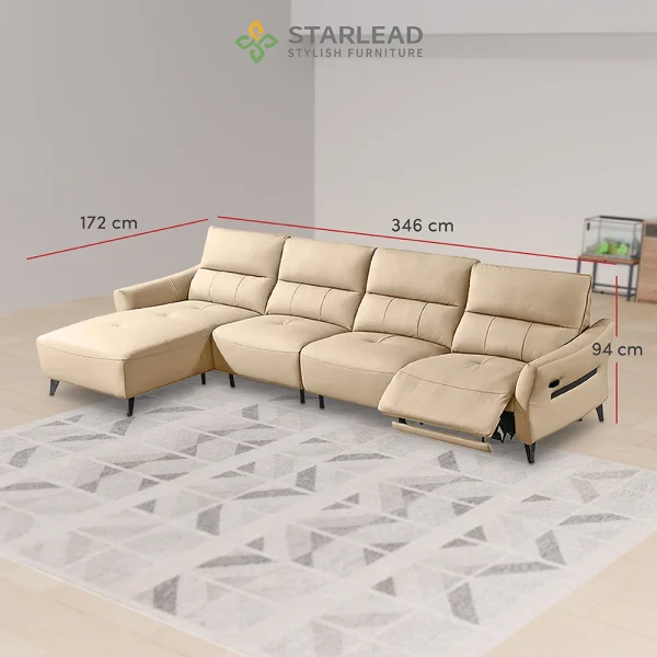 STARLEAD Recliner Sofa - Opulent-Hide - Image 6