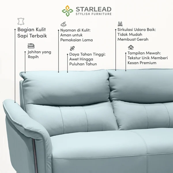 STARLEAD Sofa - Grandeur 2 Seater - Image 3