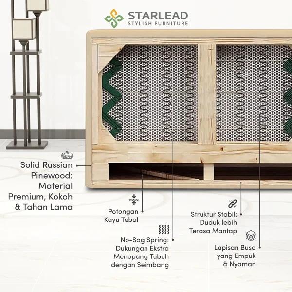 STARLEAD Sofa - Grandeur 2 Seater - Image 4
