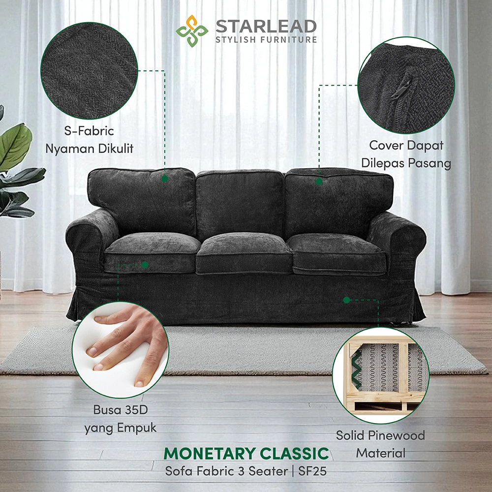 STARLEAD Sofa Fabric - Monestary Classic
