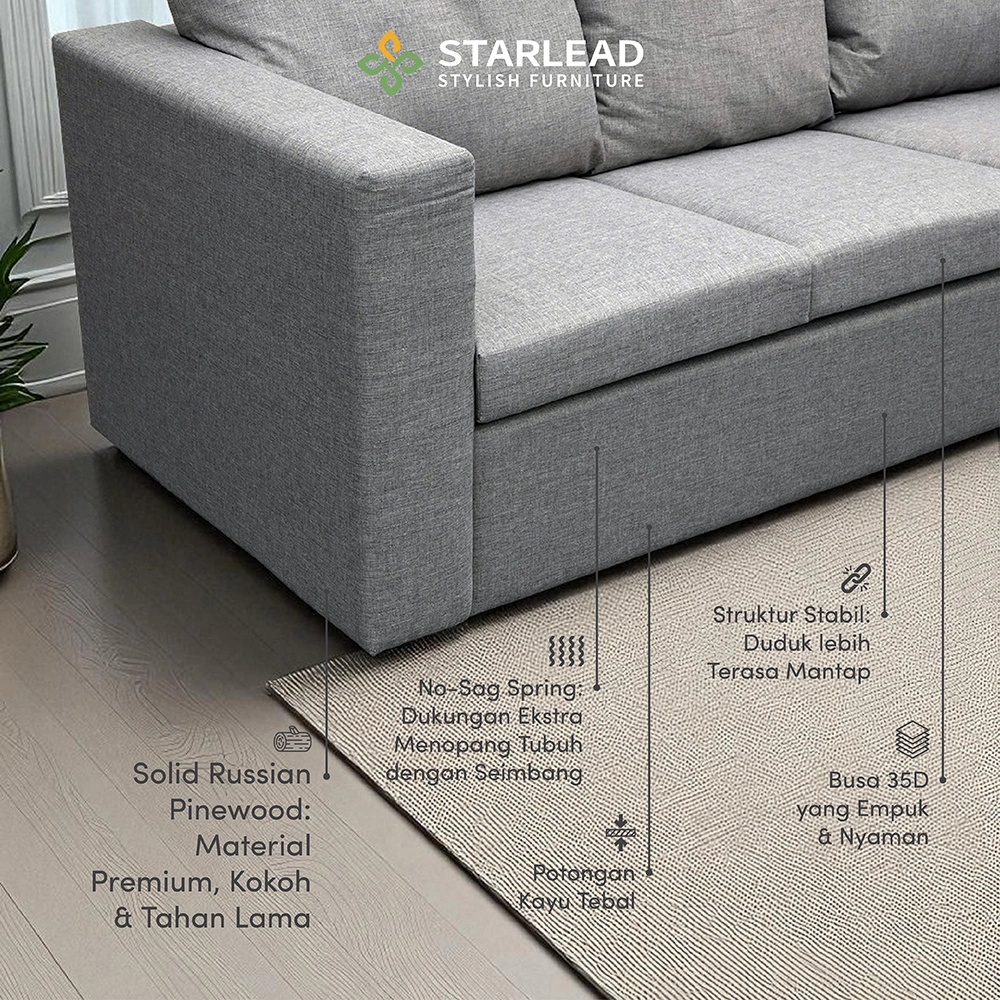 STARLEAD Sofa Fabric - Oslo Contemporary