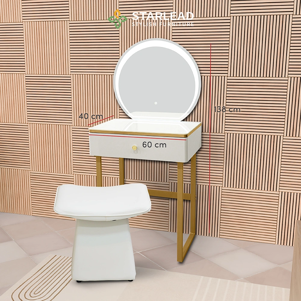 STARLEAD Meja Rias Sintered Stone – Vilasita White