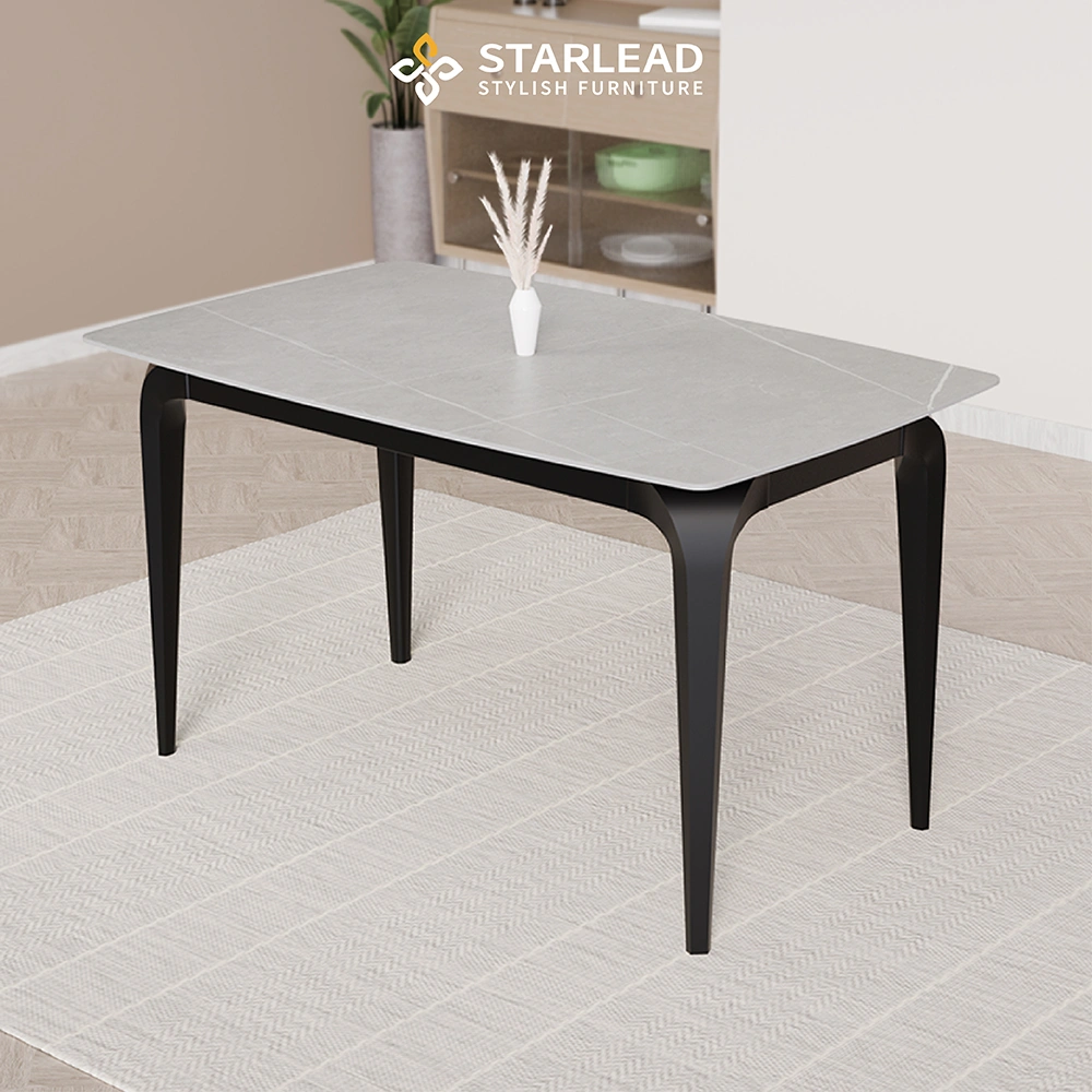 STARLEAD Meja Makan Sintered Stone – Arcton Grey