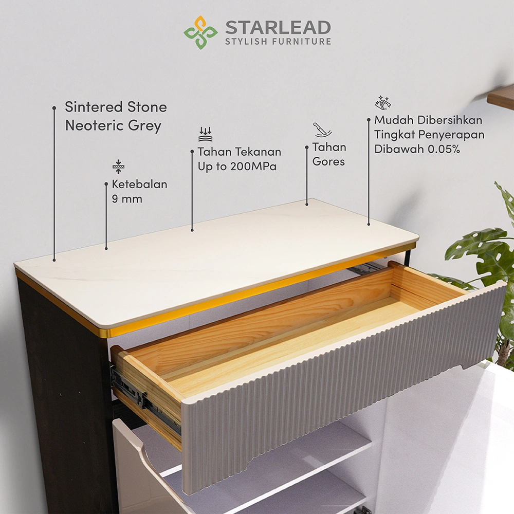 STARLEAD Rak Kabinet Sepatu Sintered Stone - Neoteric Grey