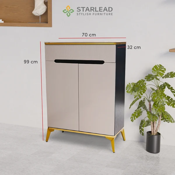 STARLEAD Rak Kabinet Sepatu Sintered Stone - Neoteric Grey - Image 5