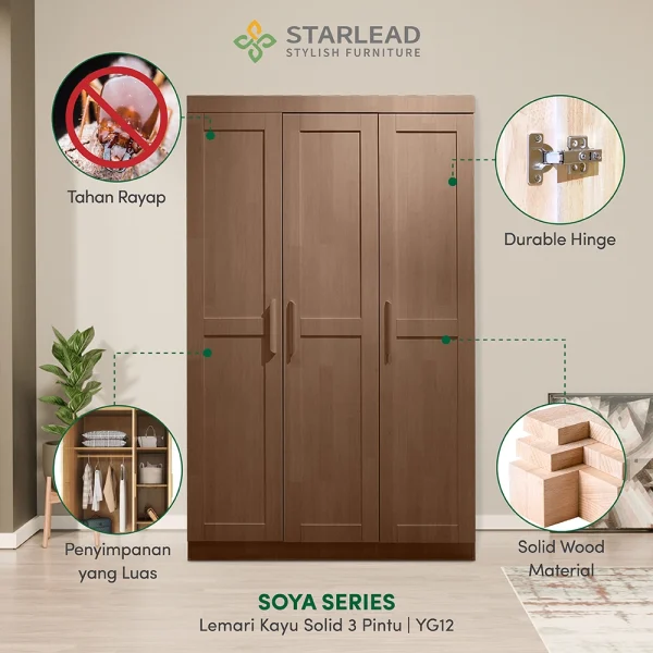 STARLEAD Lemari Baju - Soya Series - Image 2