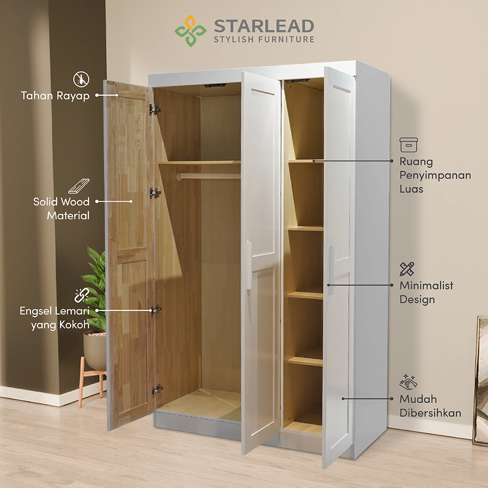 STARLEAD Lemari Baju - Soya Series