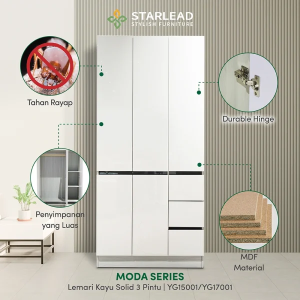 STARLEAD Lemari Baju - Moda Series - Image 2