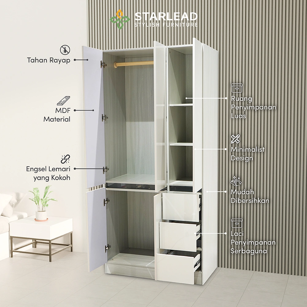 STARLEAD Lemari Baju - Moda Series