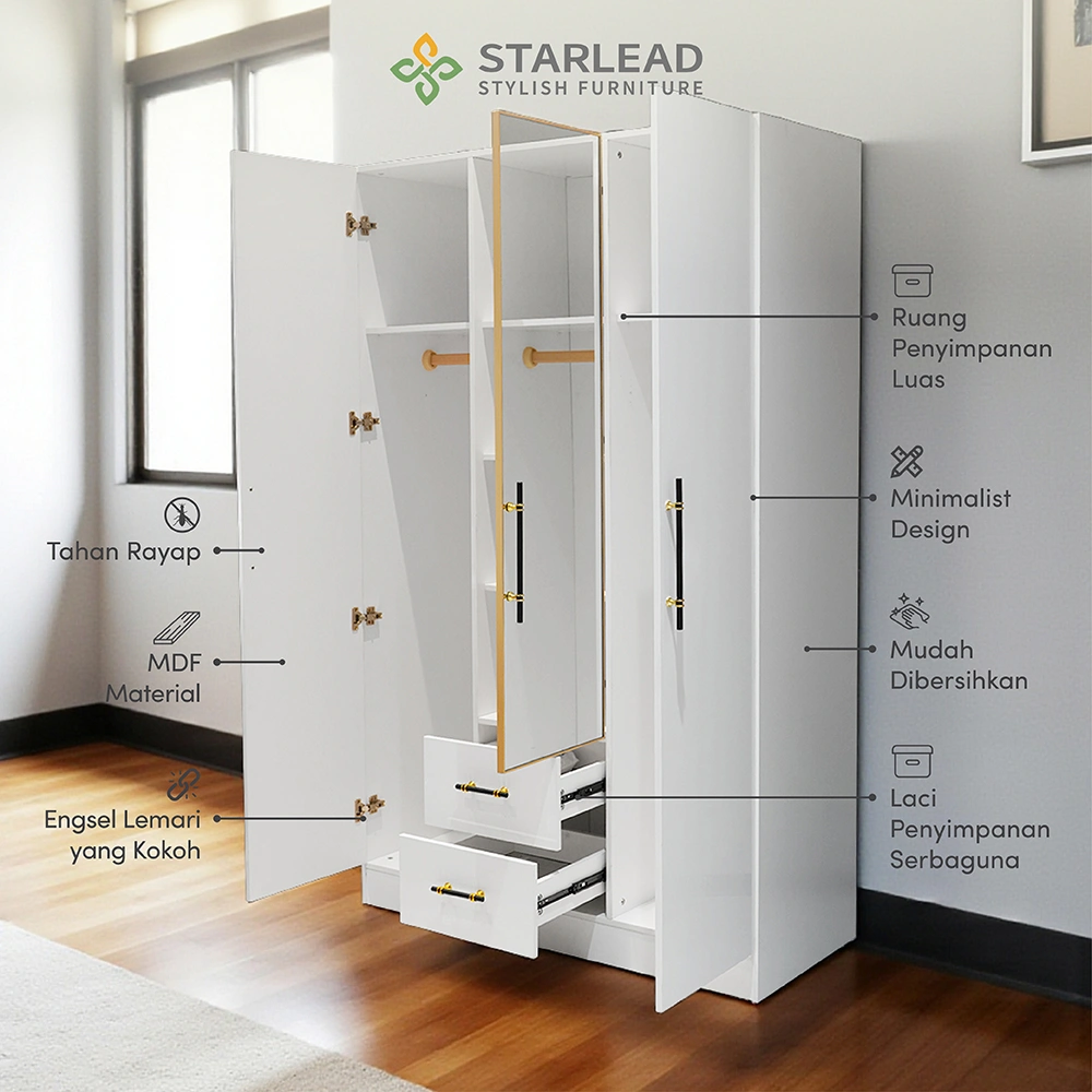 STARLEAD Lemari Baju - Mori 3D