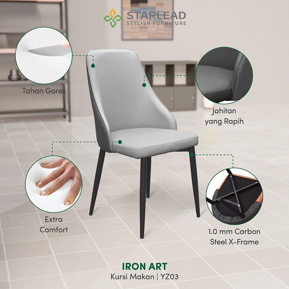 STARLEAD Kursi Makan - Iron Art