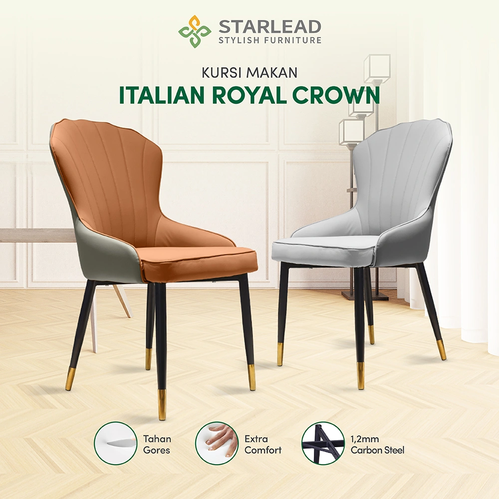 STARLEAD Kursi Makan - Italian Royal Crown