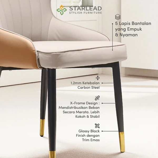 STARLEAD Kursi Makan - Italian Royal Crown - Image 4