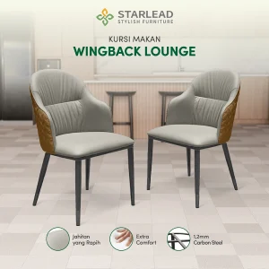 STARLEAD Kursi Makan - Wingback Lounge
