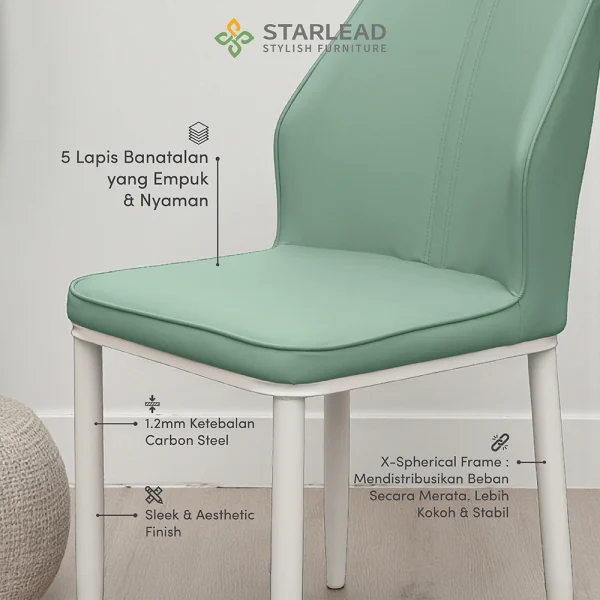 STARLEAD Kursi Makan - Vapid Minimalis - Image 4
