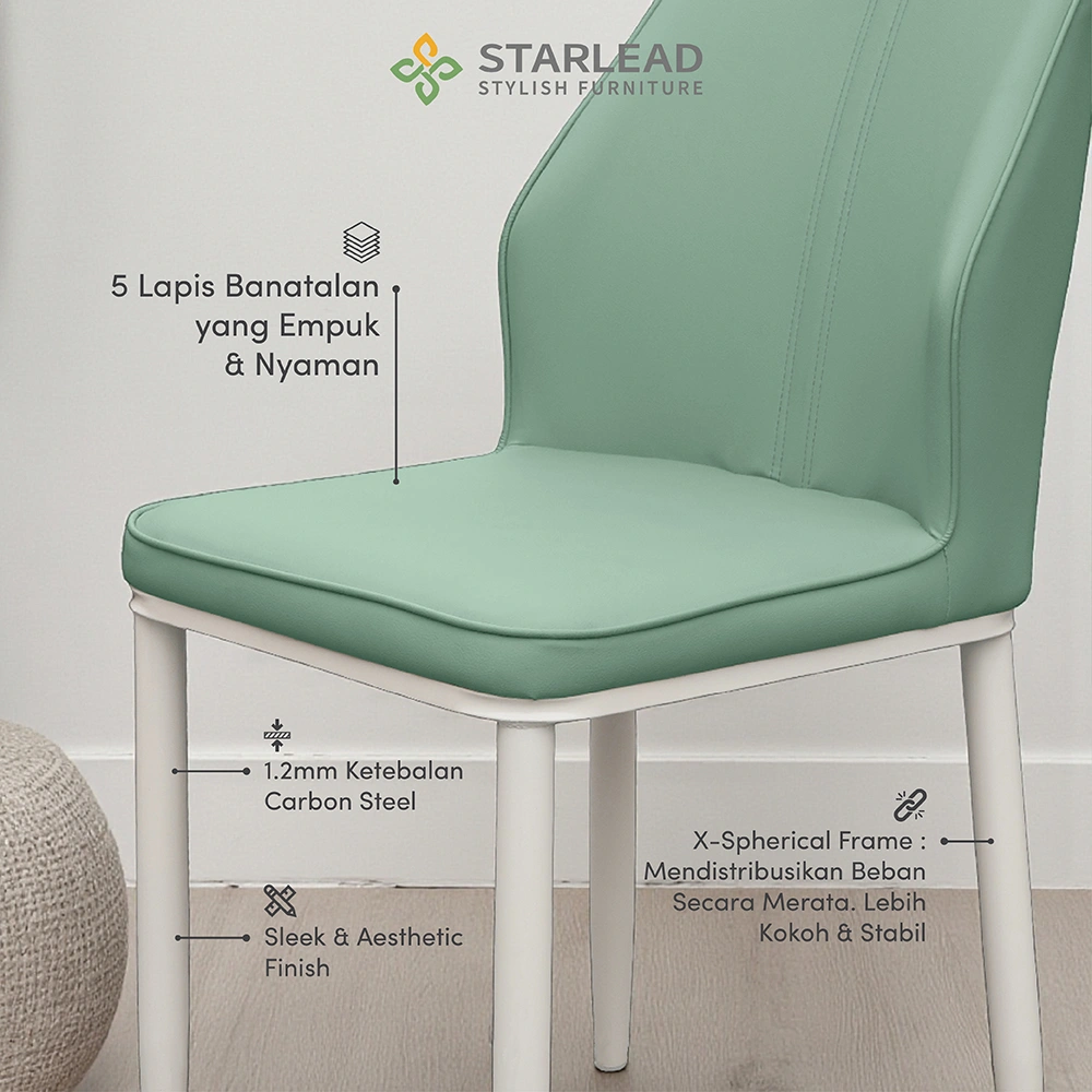 STARLEAD Kursi Makan - Vapid Minimalis