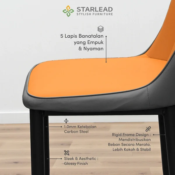 STARLEAD Kursi Makan - Modern Minimalis - Image 4