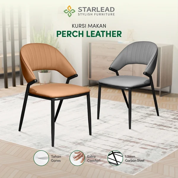 STARLEAD Kursi Makan - Perch Leather - Image 1