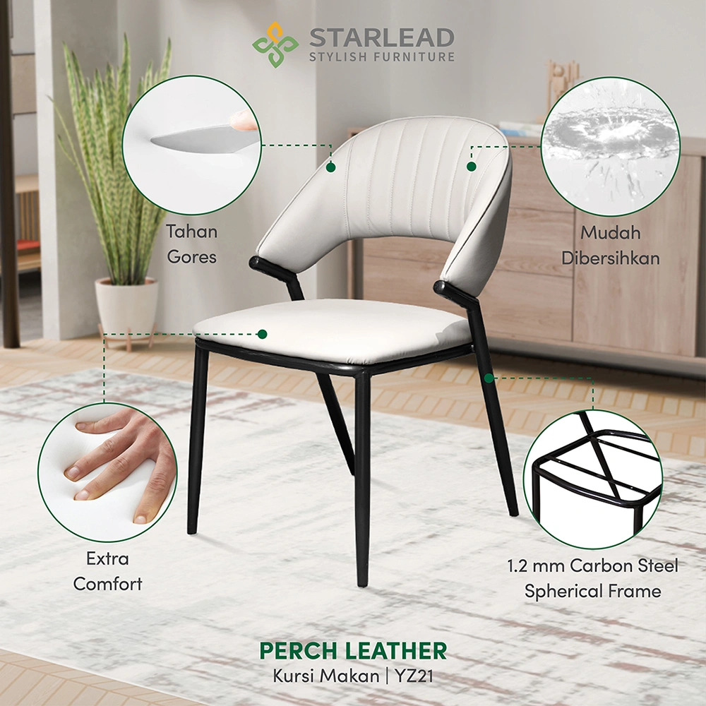 STARLEAD Kursi Makan - Perch Leather