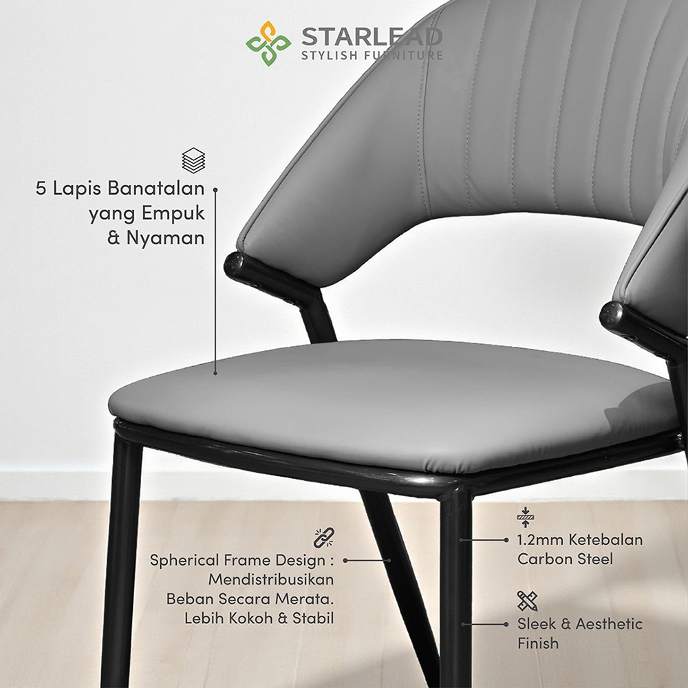STARLEAD Kursi Makan - Perch Leather