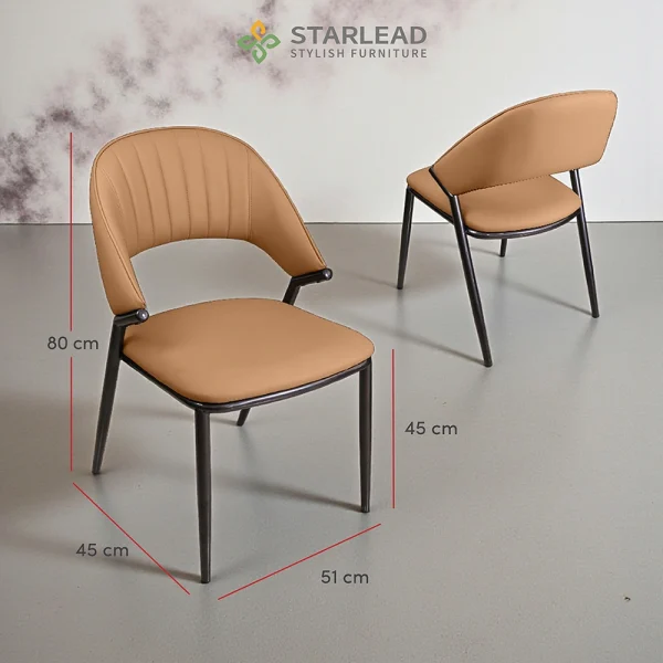 STARLEAD Kursi Makan - Perch Leather - Image 5