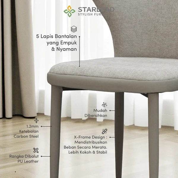 STARLEAD Kursi Makan - Aveline - Image 3