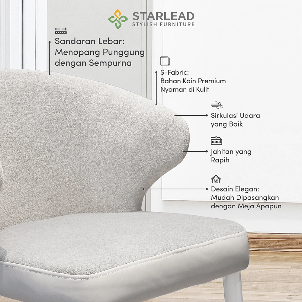 STARLEAD Kursi Makan - Sora Linen