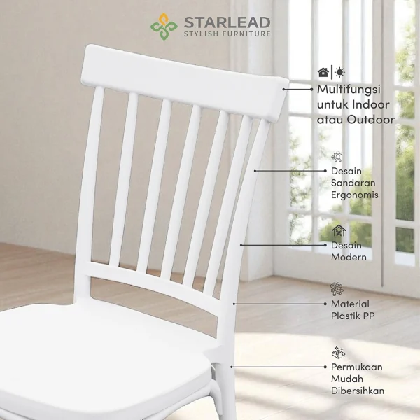 STARLEAD Kursi Plastik - Elara Series - Image 4