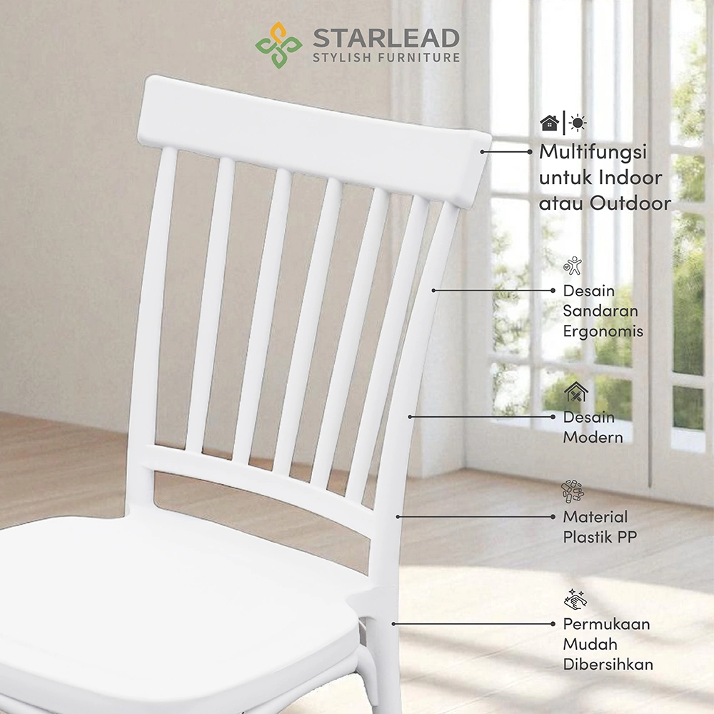STARLEAD Kursi Plastik - Elara Series