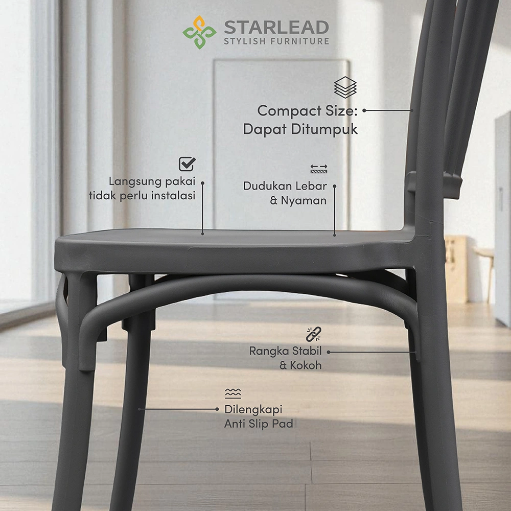 STARLEAD Kursi Plastik - Elara Series