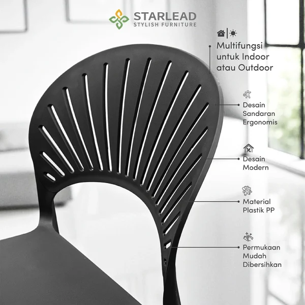 STARLEAD Kursi Plastik - Avira Series - Image 3