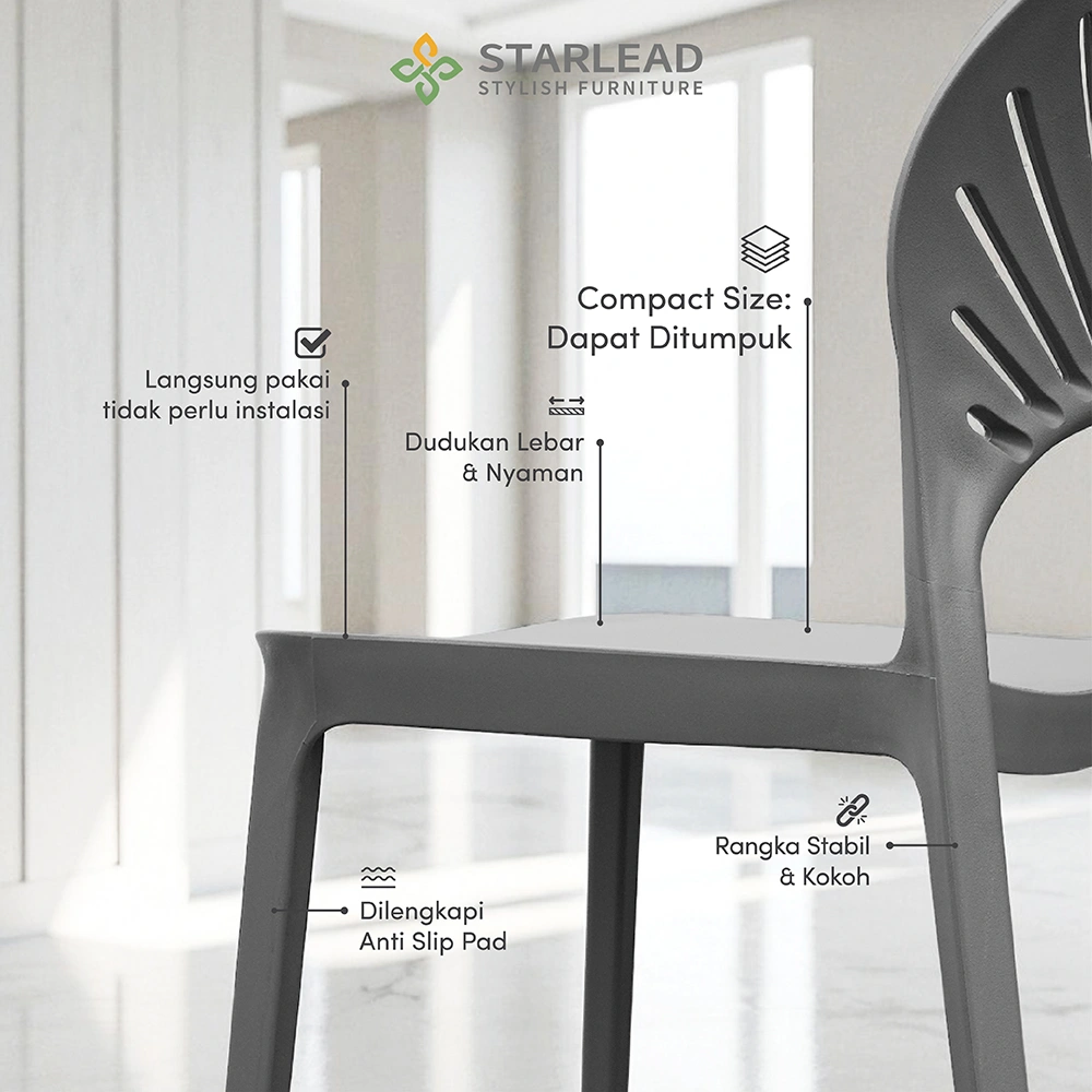 STARLEAD Kursi Plastik - Avira Series
