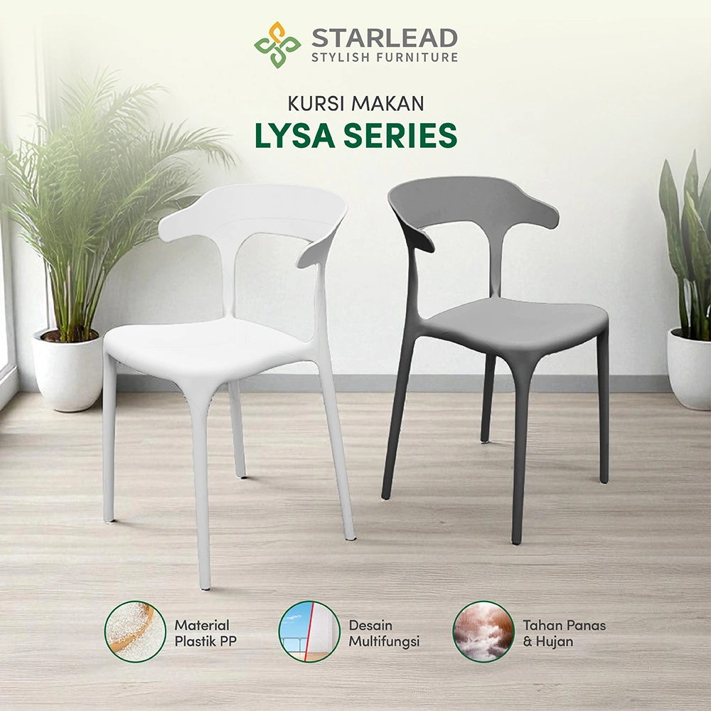 STARLEAD Kursi Plastik - Lysa Series