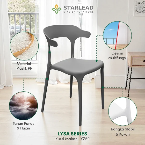 STARLEAD Kursi Plastik - Lysa Series - Image 2