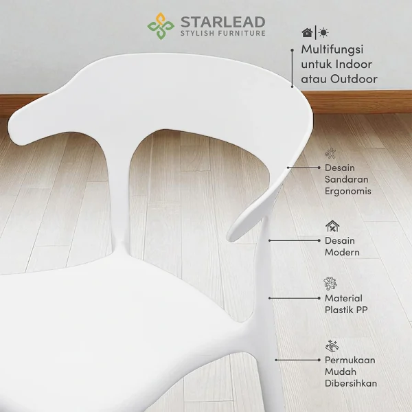 STARLEAD Kursi Plastik - Lysa Series - Image 4